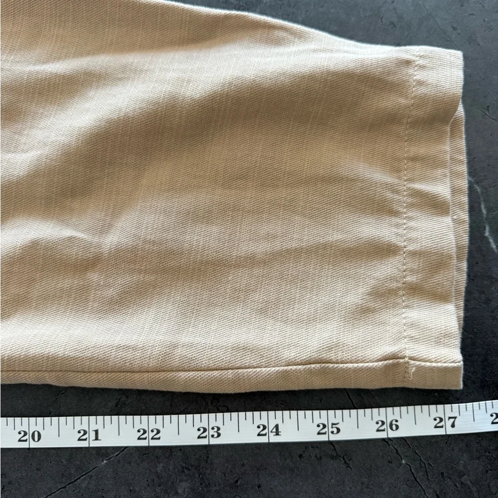 Abercrombie & Fitch Tan Short-Sleeve Jumpsuit - Picture 7 of 7